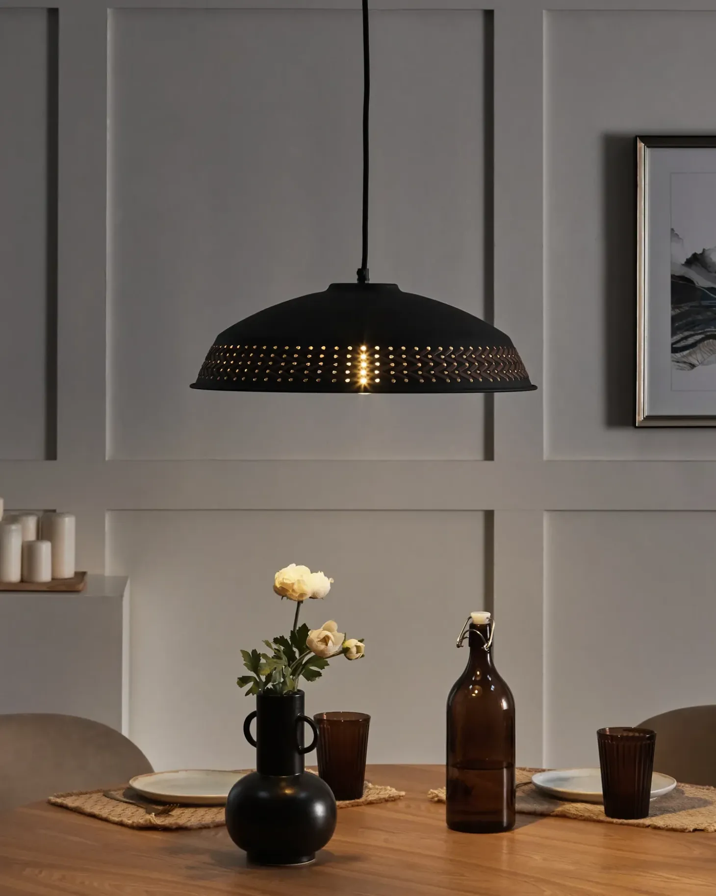 Loftlampe MINILLAS Metal Sort