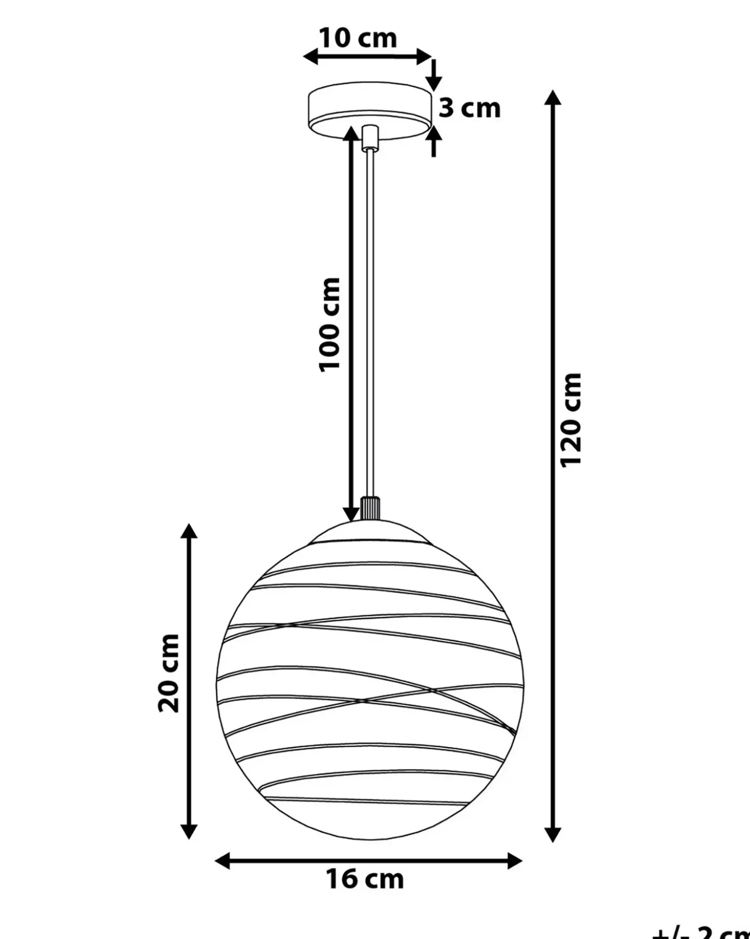 Loftlampe MIRNA Glas Transparent