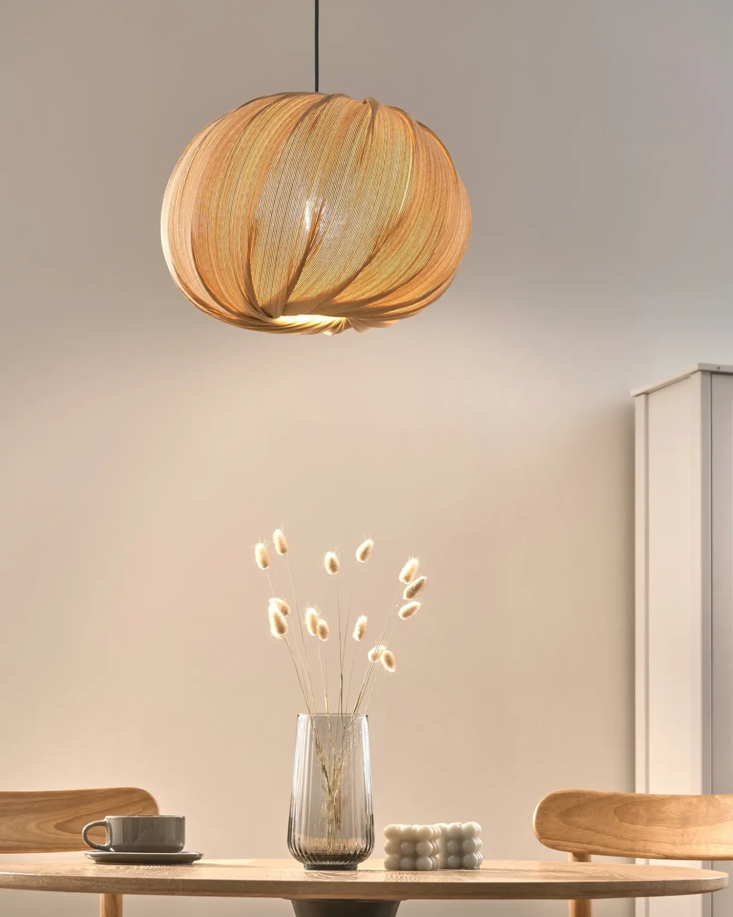 Loftlampe MNGENI Bambus Naturlig