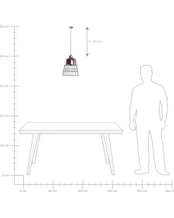 Loftlampe MONTE Metal Kobber