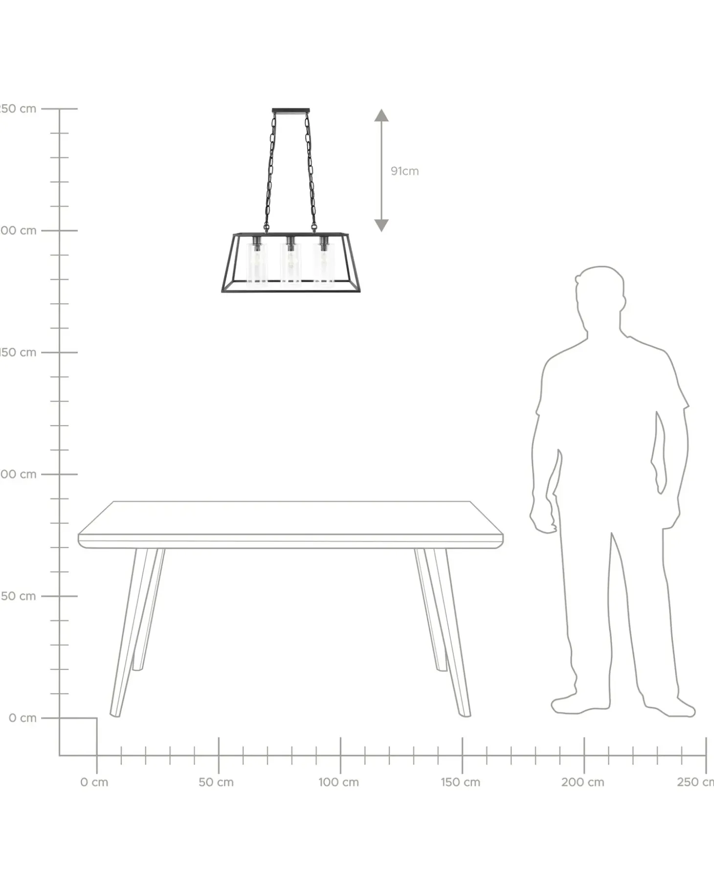 Loftlampe MUGER Metal Sort