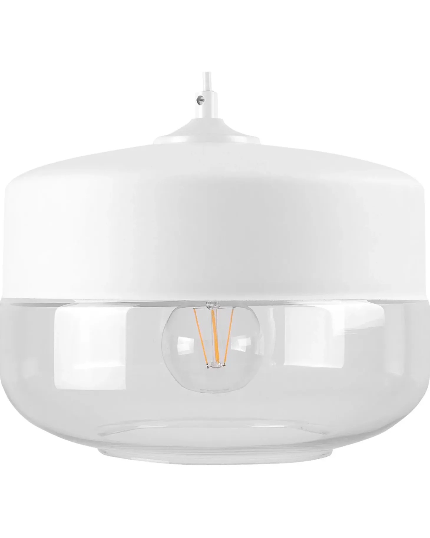Loftlampe MURRAY Glas Hvid