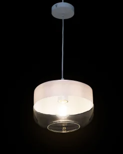 Loftlampe MURRAY Glas Hvid