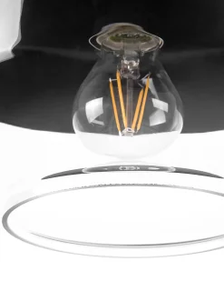 Loftlampe MURRAY Glas Sort