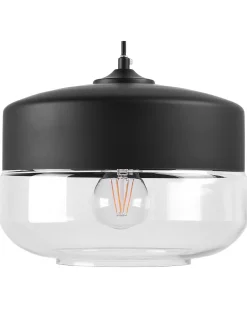 Loftlampe MURRAY Glas Sort