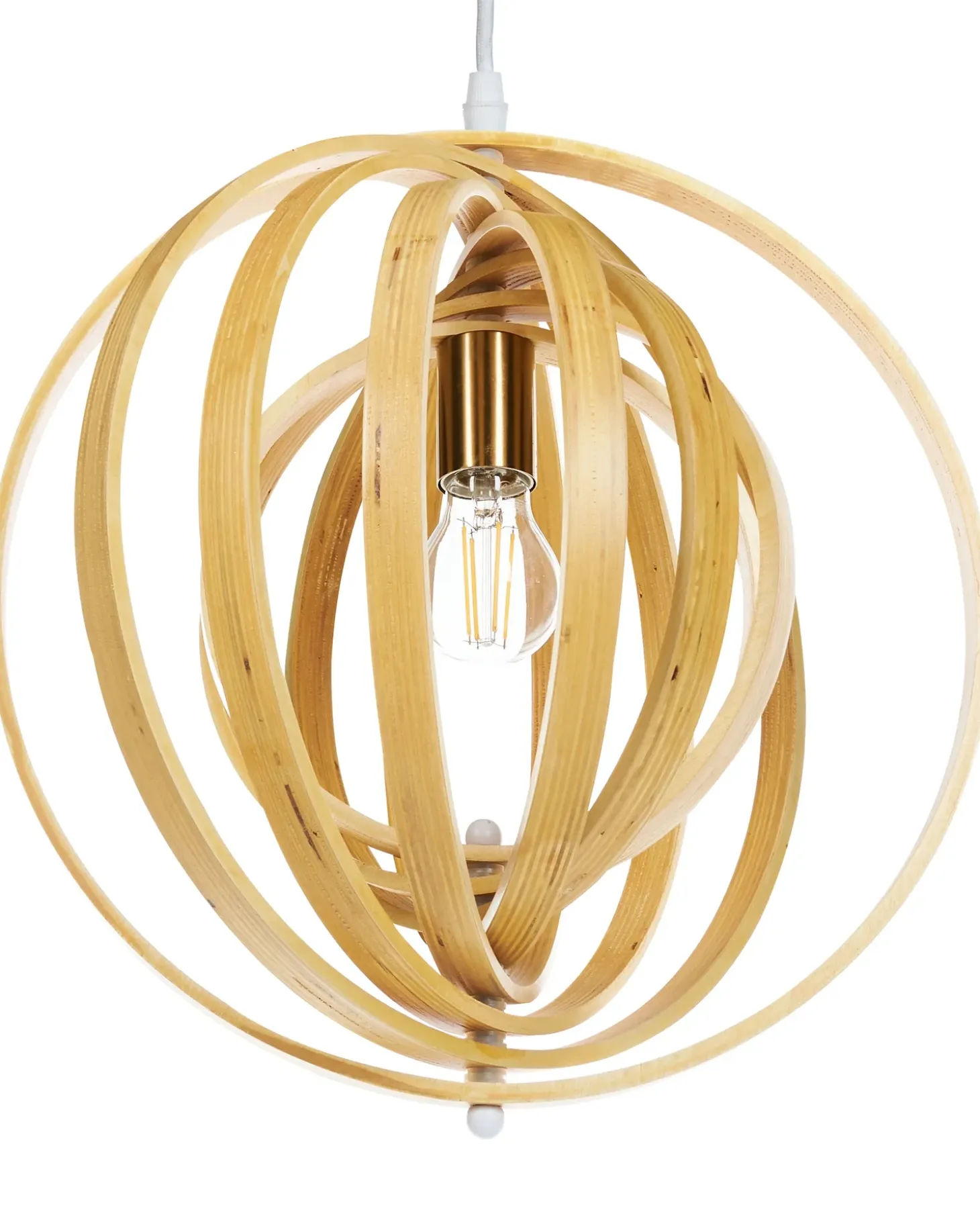 Loftlampe MURRELL Poppeltræ Lysebrun