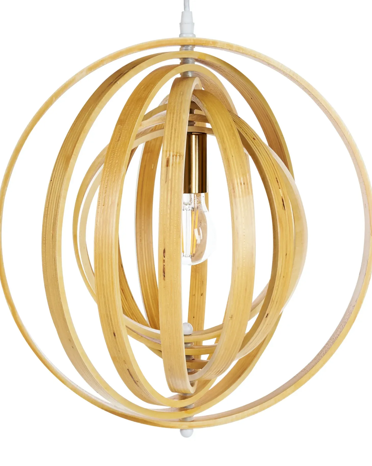 Loftlampe MURRELL Poppeltræ Lysebrun