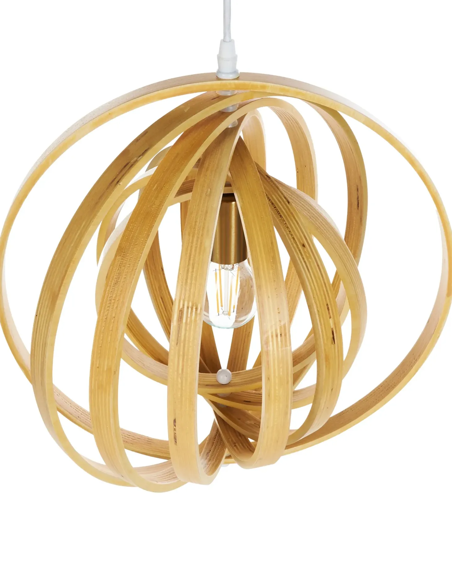 Loftlampe MURRELL Poppeltræ Lysebrun