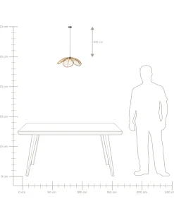 Loftlampe NIGUA Rattan Naturlig