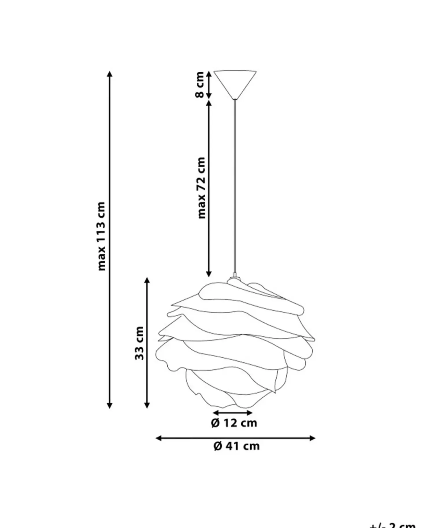 Loftlampe NILE Hvid