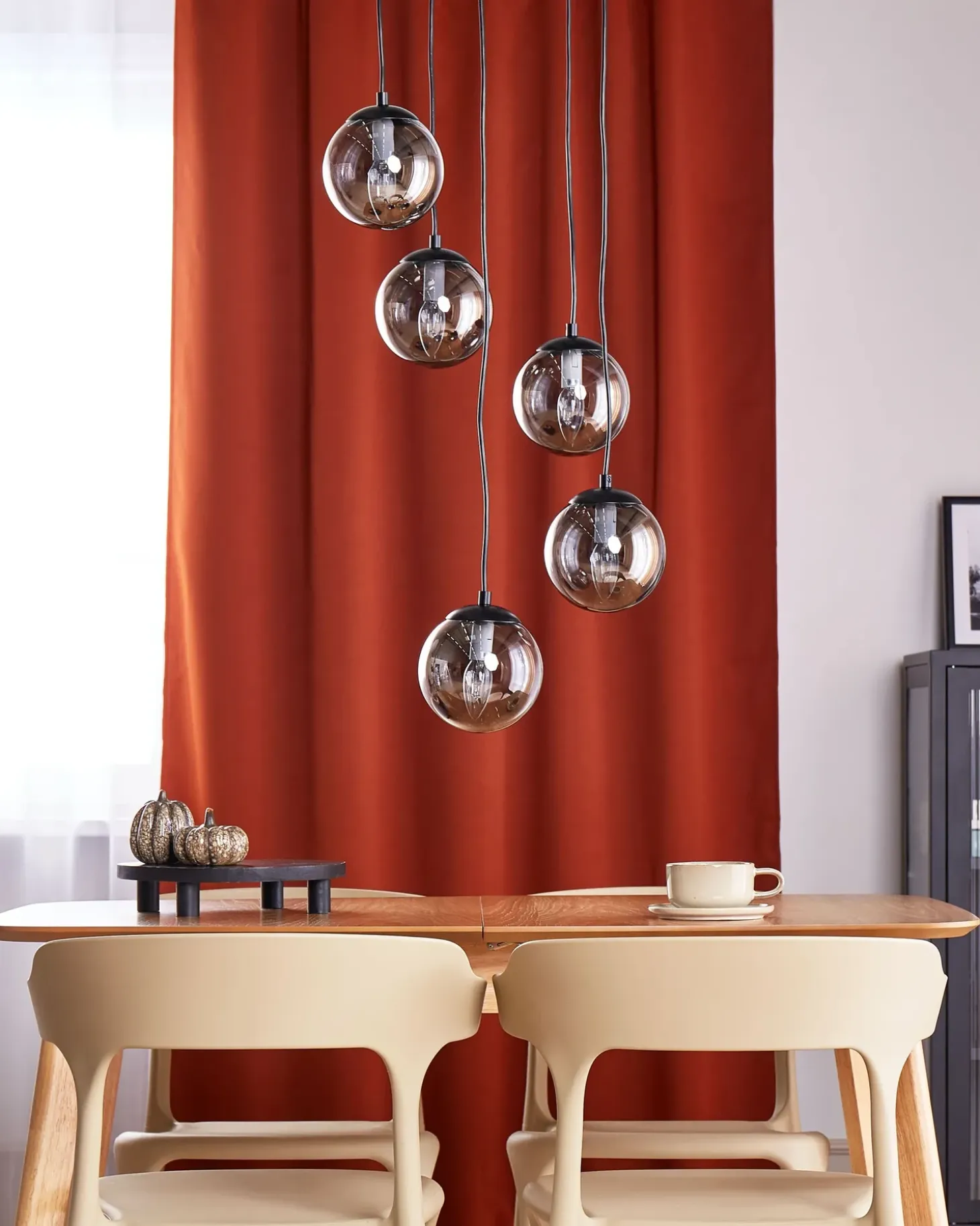 Loftlampe NOEL Glas Sort