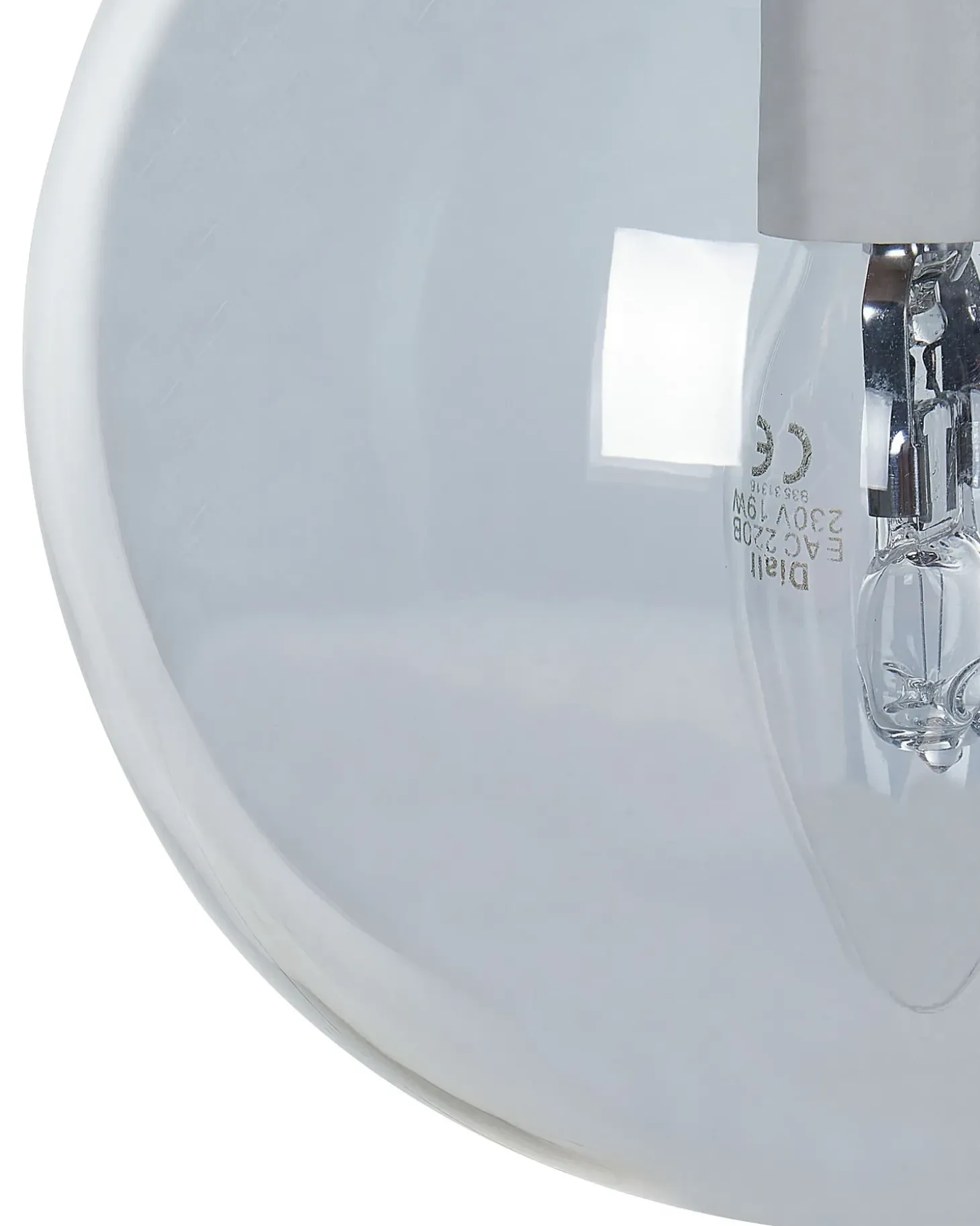 Loftlampe NOEL Glas Sort