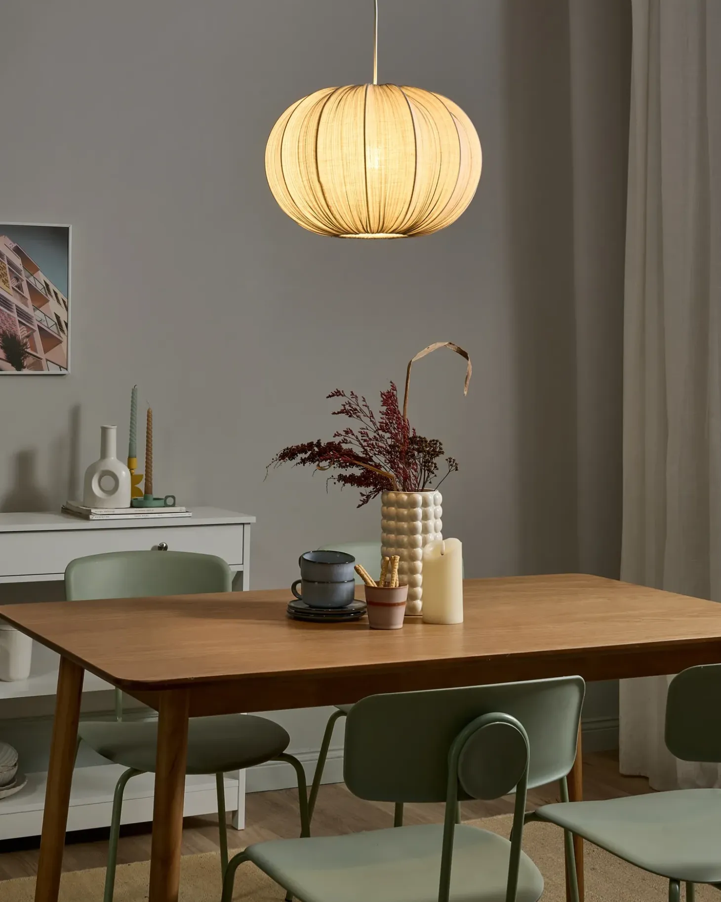Loftlampe OKER Grå