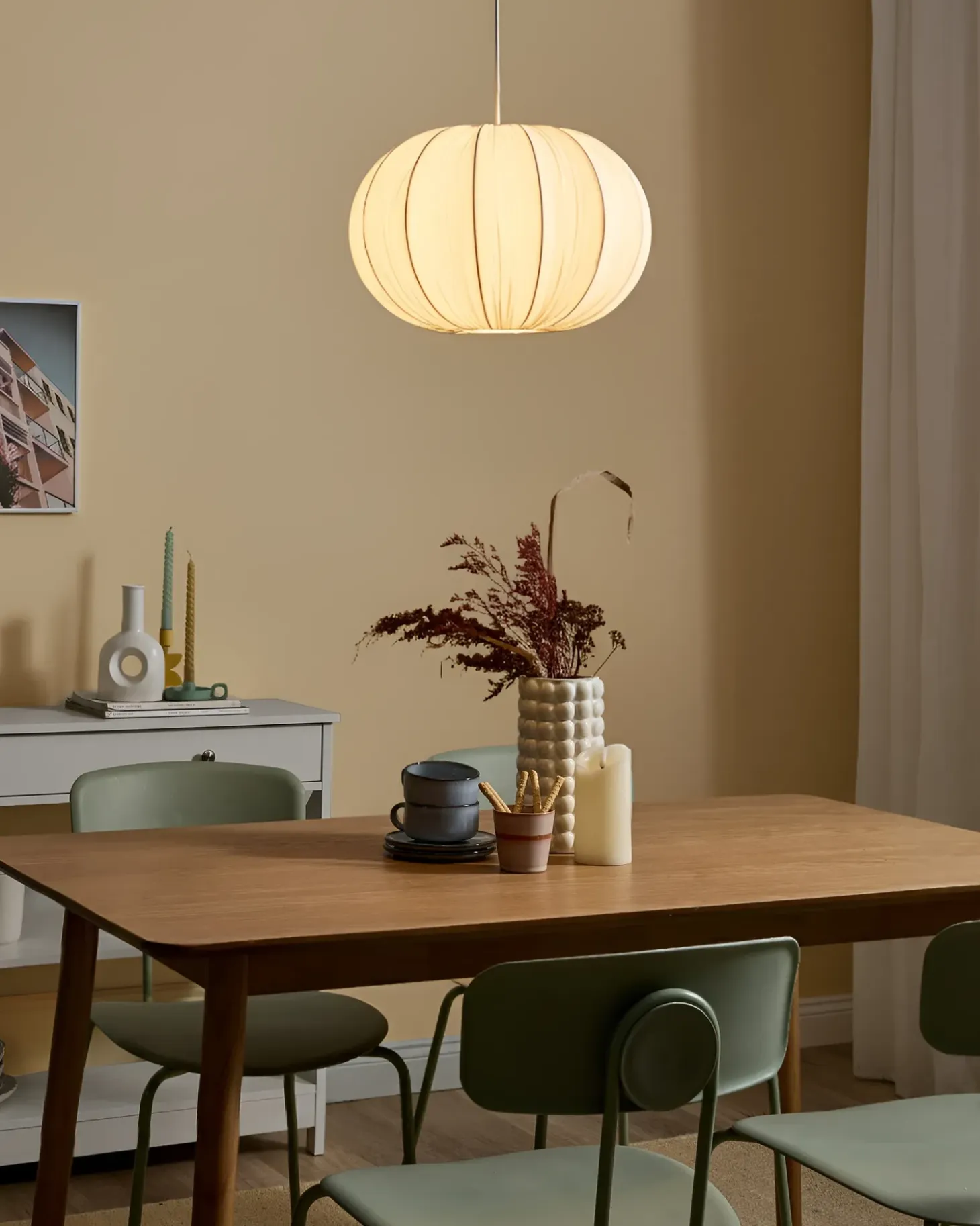 Loftlampe OKER Hvid