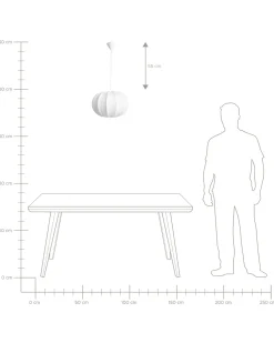 Loftlampe OKER Hvid