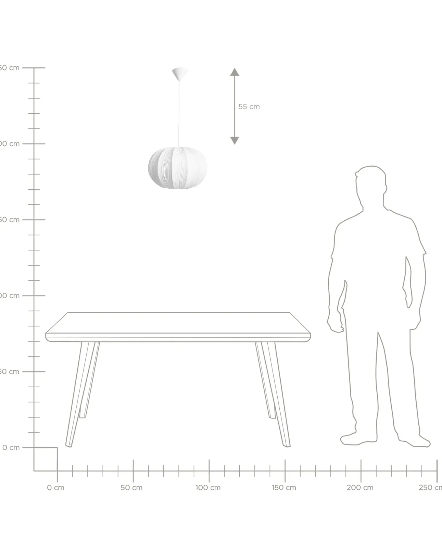 Loftlampe OKER Hvid