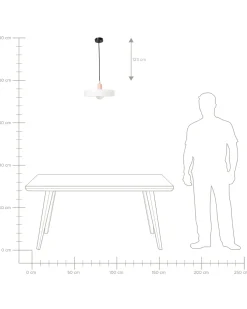 Loftlampe PAALA Glas Hvid