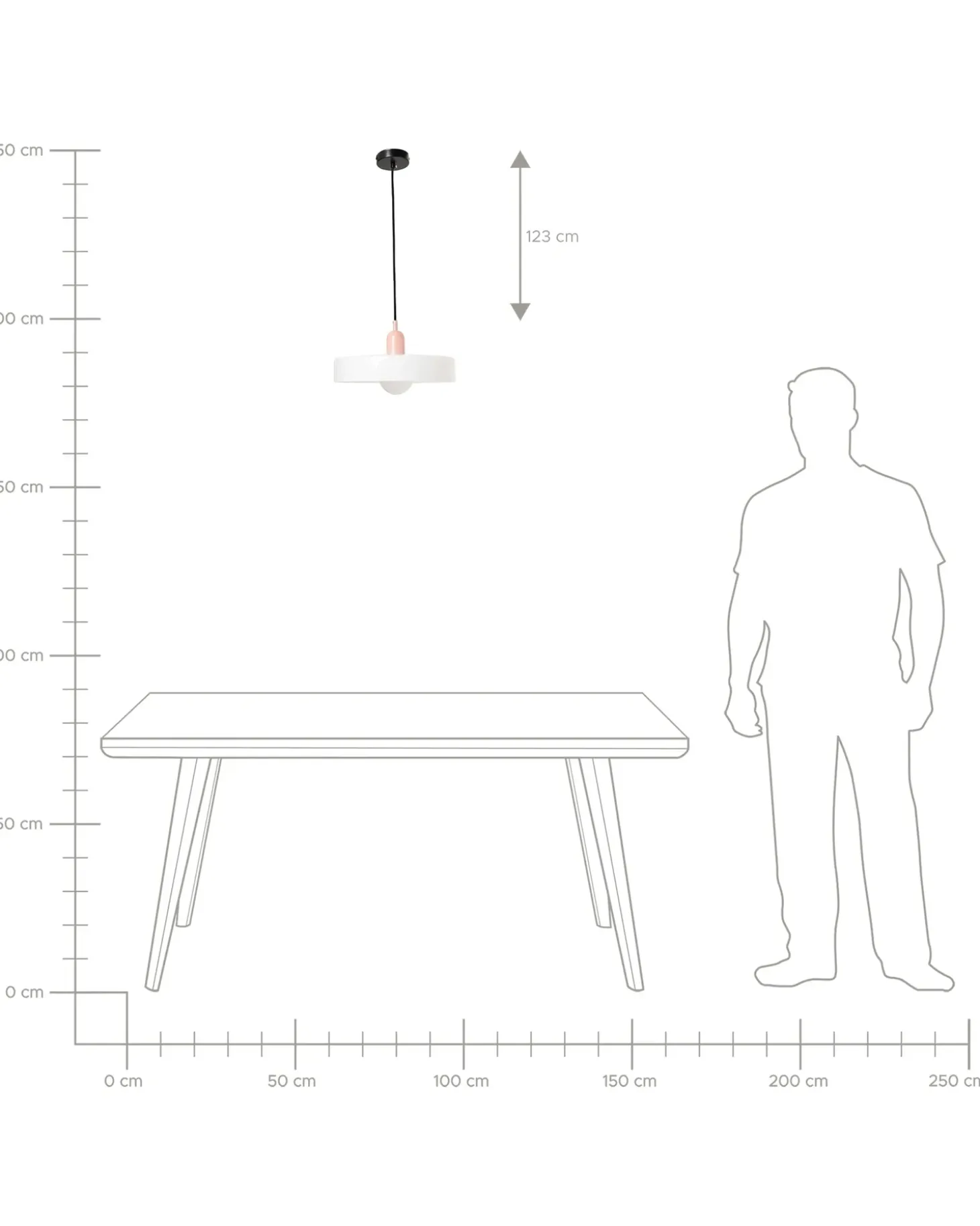 Loftlampe PAALA Glas Hvid