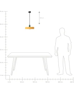 Loftlampe PAALA Glas Orange