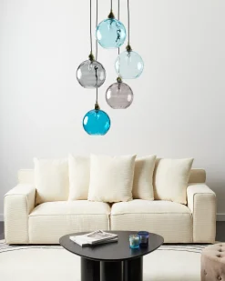 Loftlampe PABELLON Glas Blå