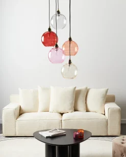 Loftlampe PABELLON Glas Rød