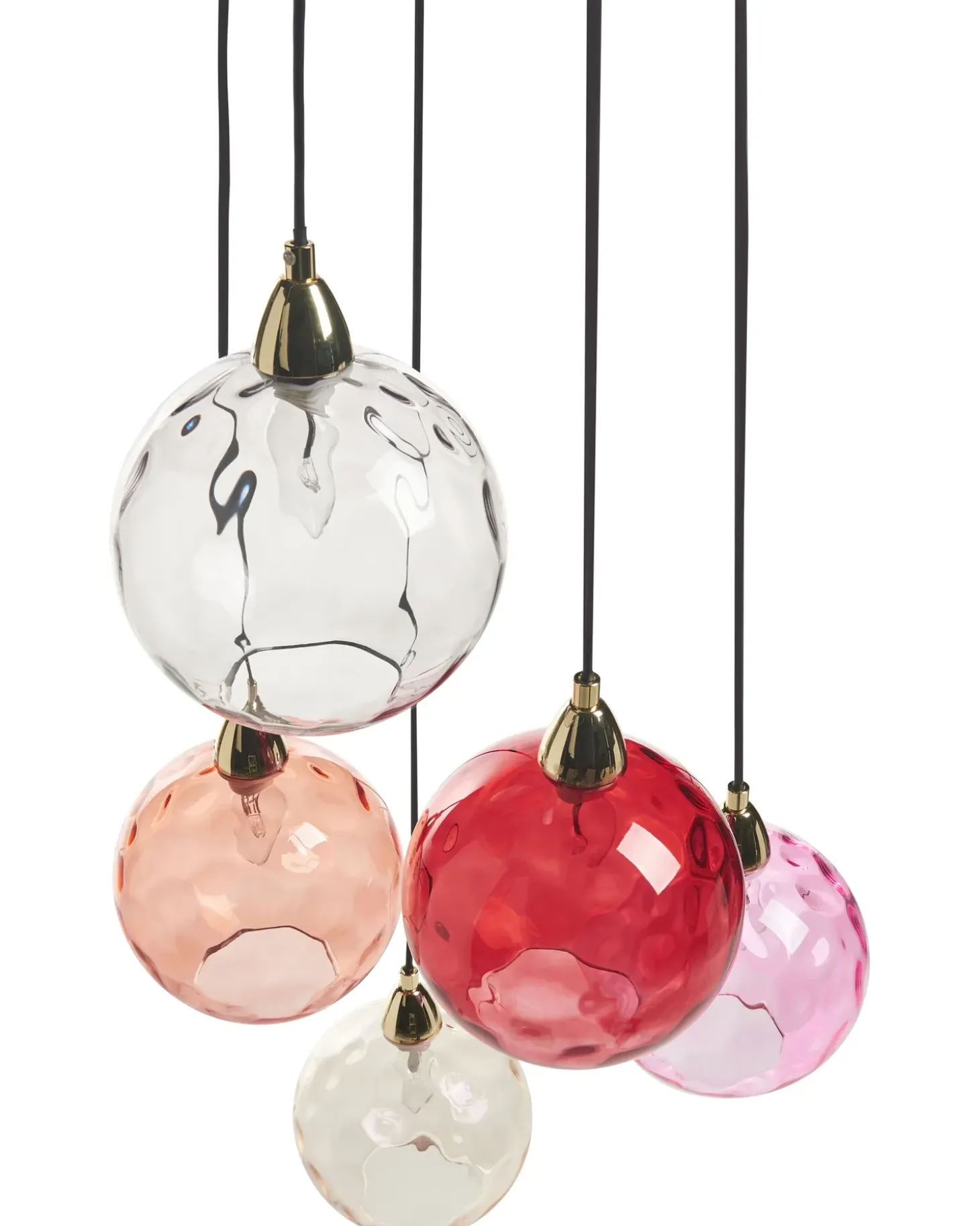 Loftlampe PABELLON Glas Rød