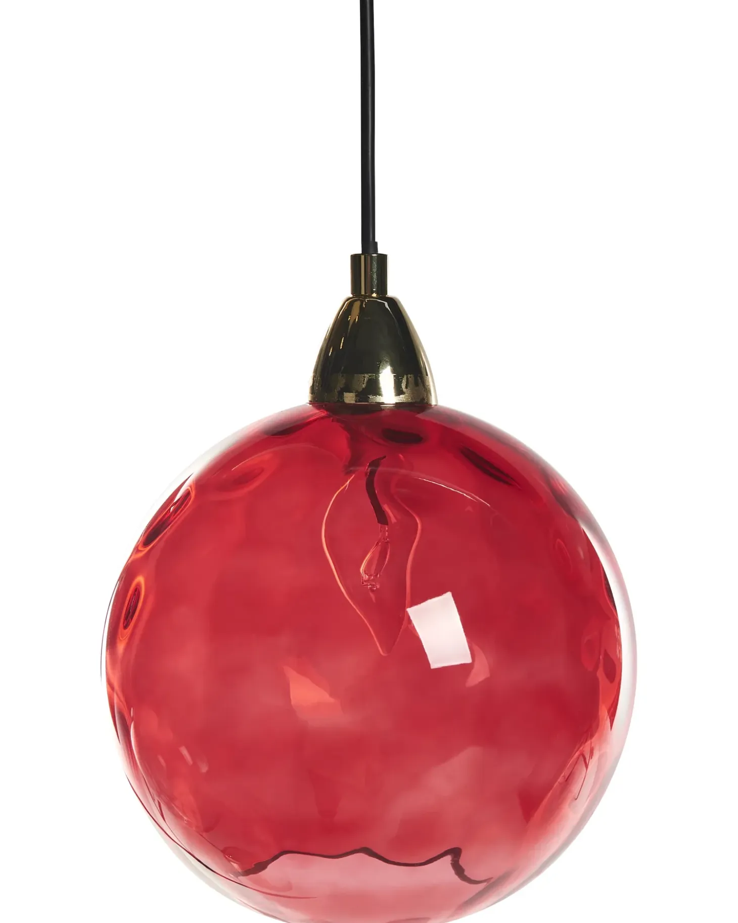 Loftlampe PABELLON Glas Rød