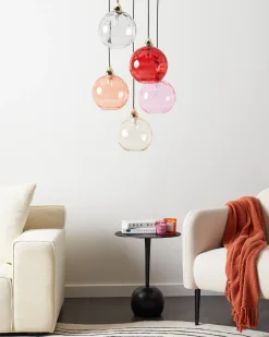 Loftlampe PABELLON Glas Rød