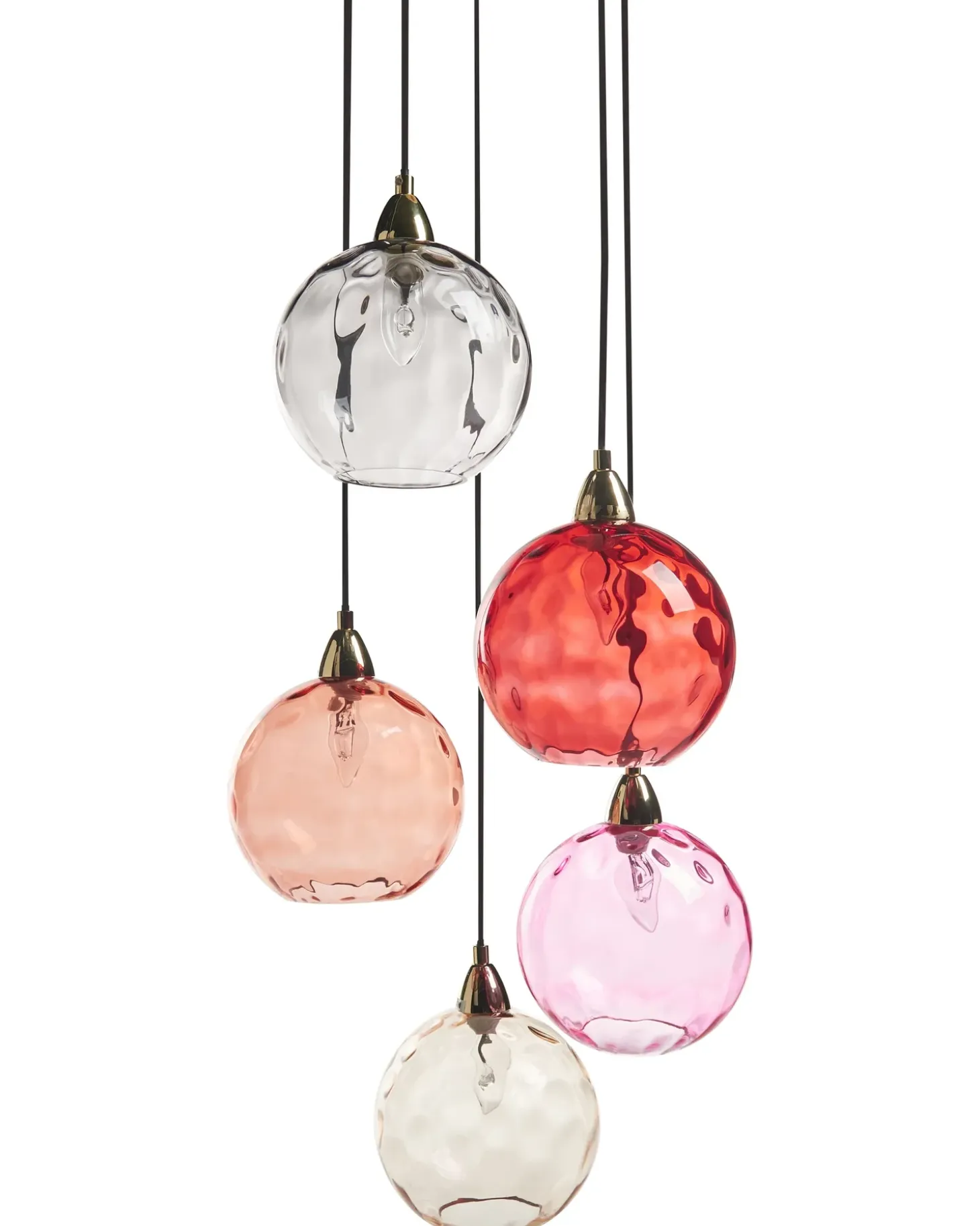 Loftlampe PABELLON Glas Rød