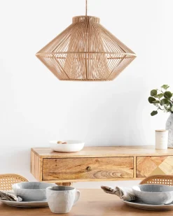 Loftlampe PALMETTO Bomuld Beige