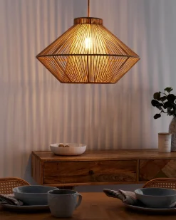 Loftlampe PALMETTO Bomuld Beige