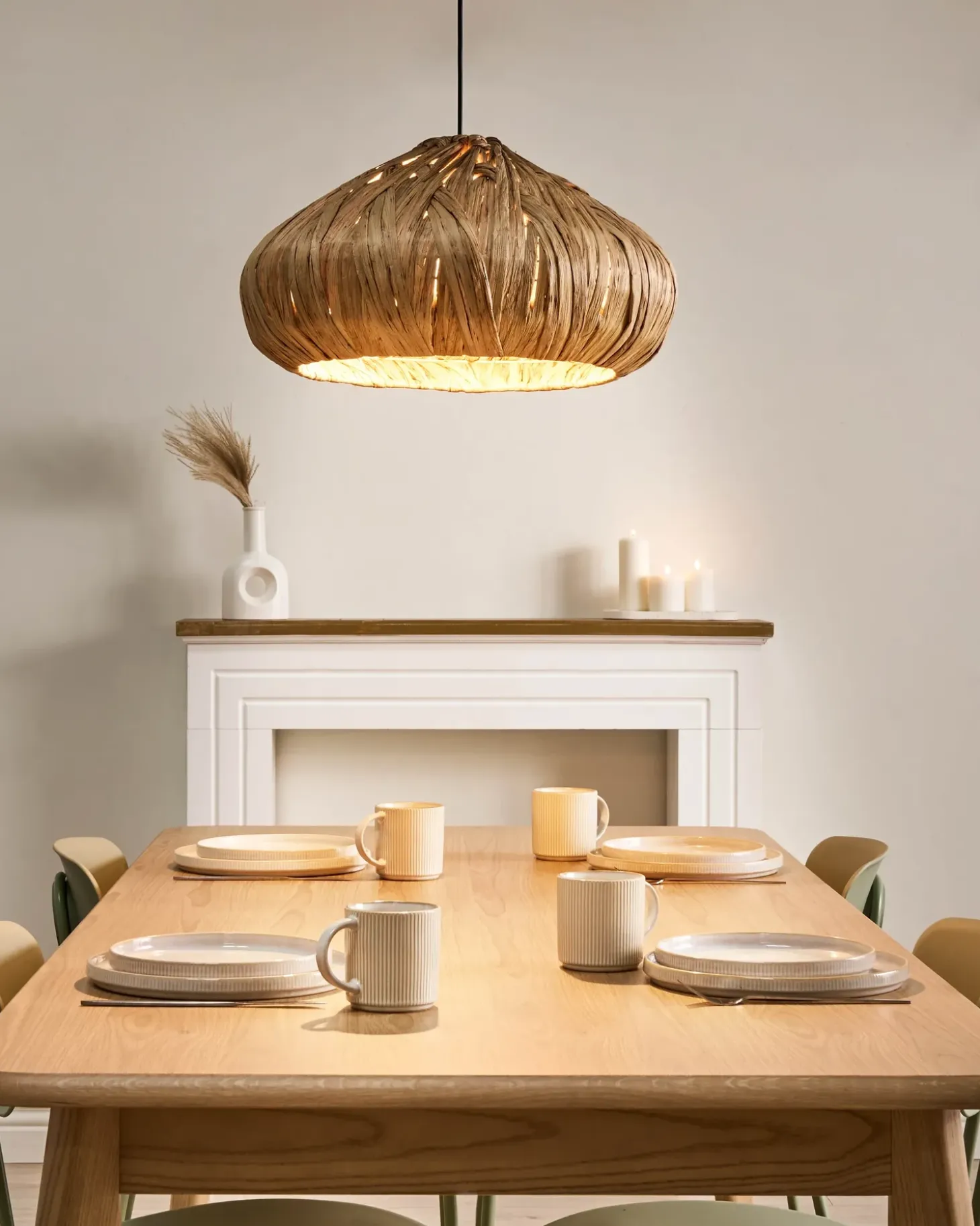 Loftlampe PASOS Vandhyacint Naturlig
