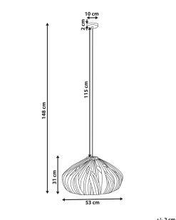 Loftlampe PASOS Vandhyacint Naturlig