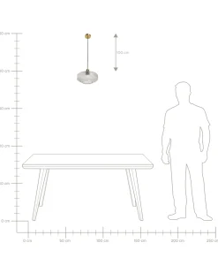 Loftlampe PIRRIS Glas Transparent