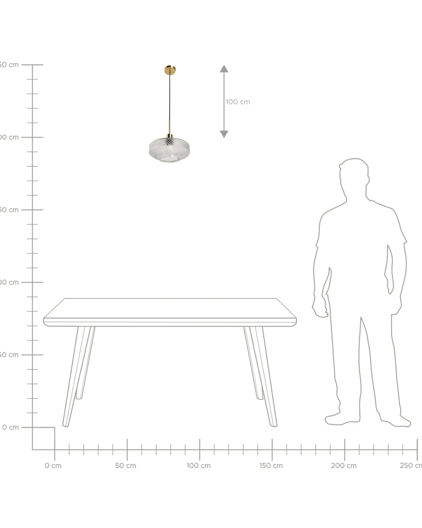 Loftlampe PIRRIS Glas Transparent