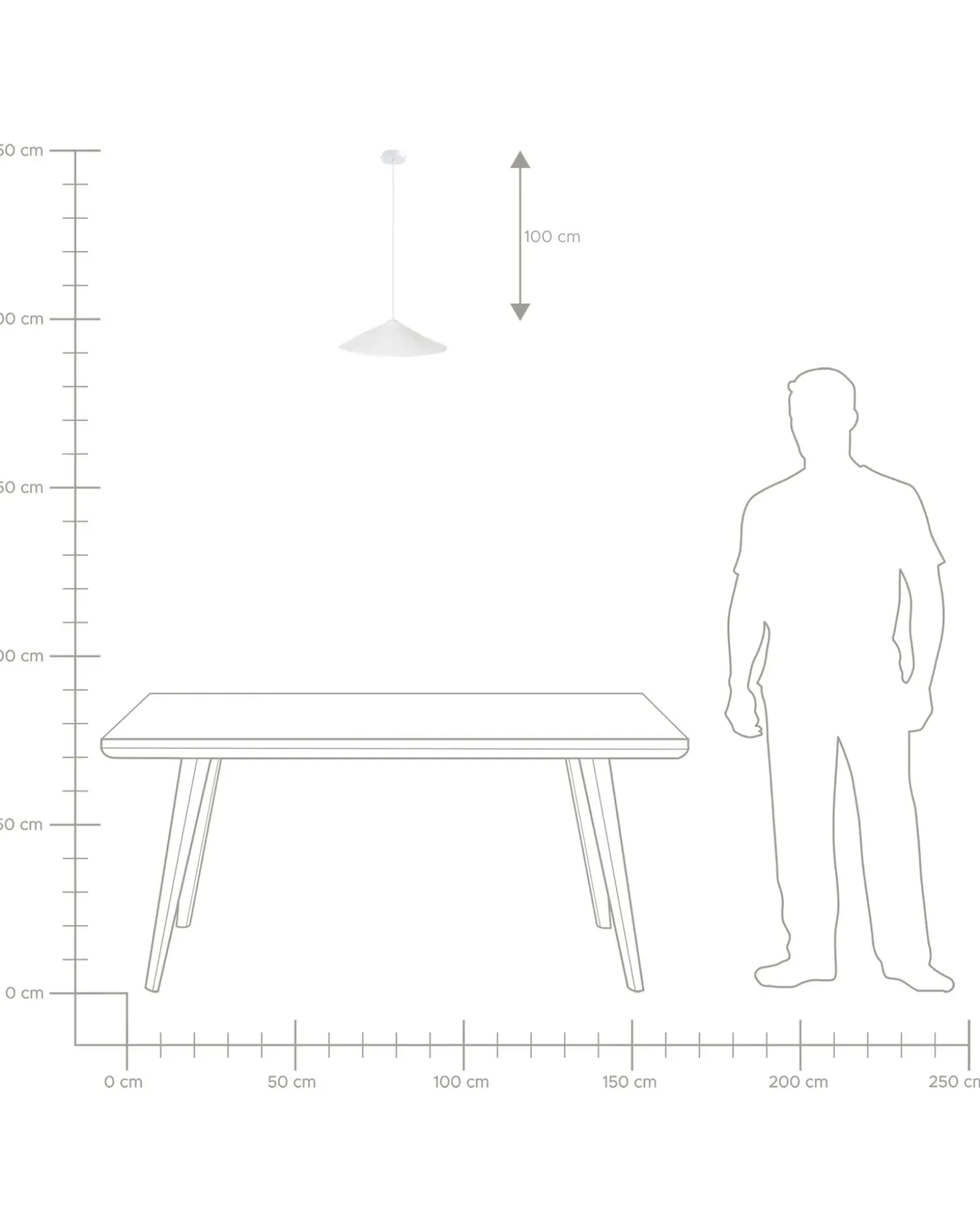Loftlampe PORONGOS Papmaché Hvid