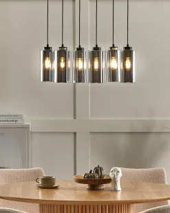 Loftlampe PURIRI Glas Grå
