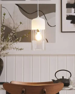 Loftlampe PURUS Glas Hvid