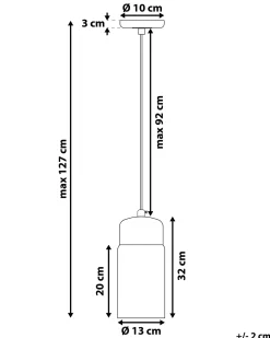Loftlampe PURUS Glas Hvid