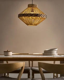 Loftlampe RABACCA papirreb Naturlig