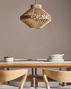 Loftlampe RABACCA papirreb Naturlig