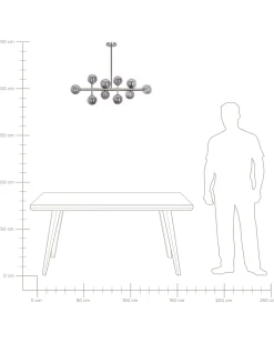 Loftlampe RAMIS Metal Sølv