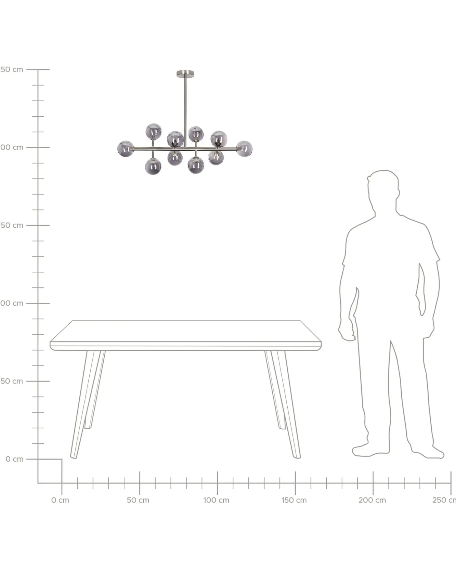 Loftlampe RAMIS Metal Sølv
