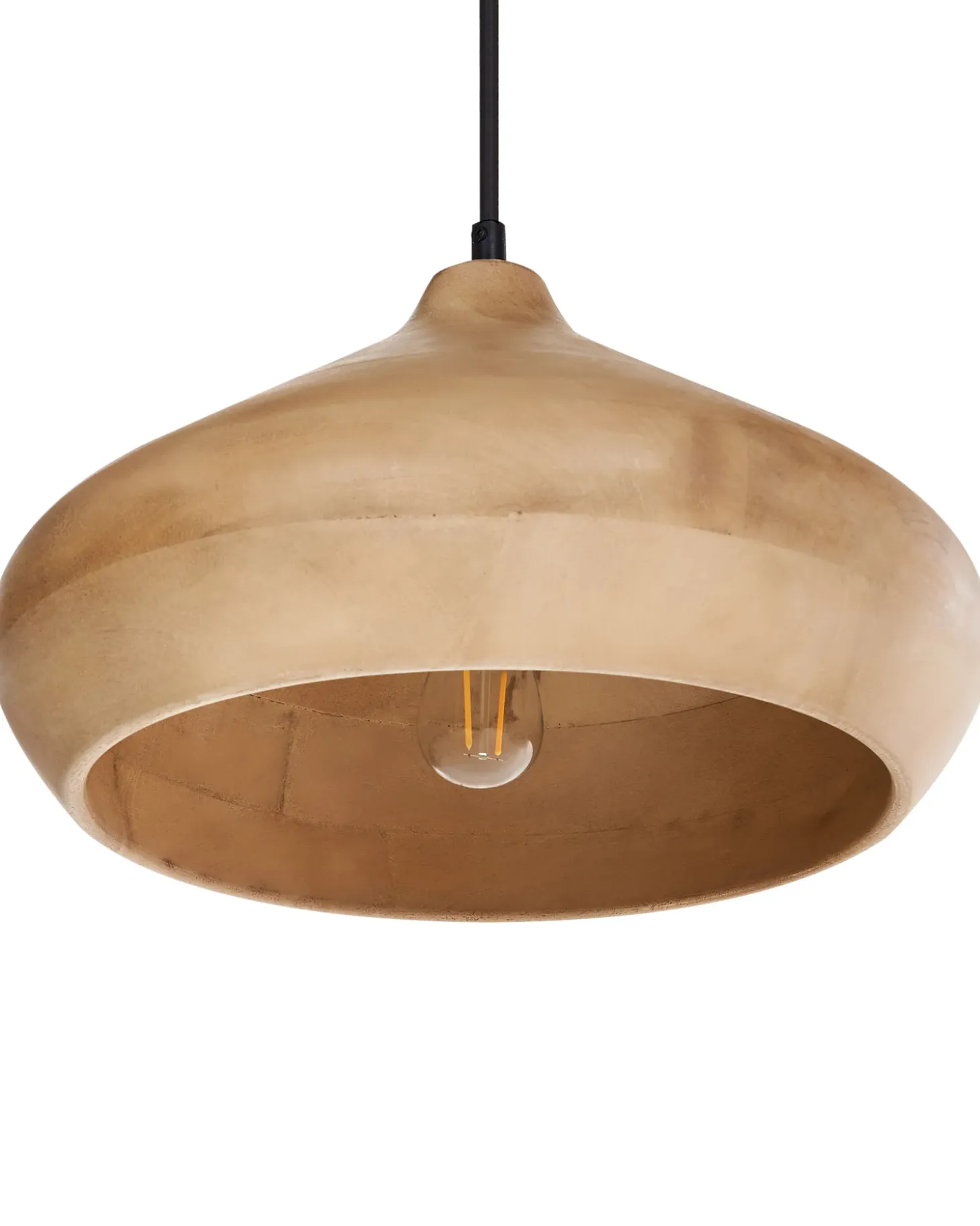 Loftlampe RAWI Mangotræ Lysebrun