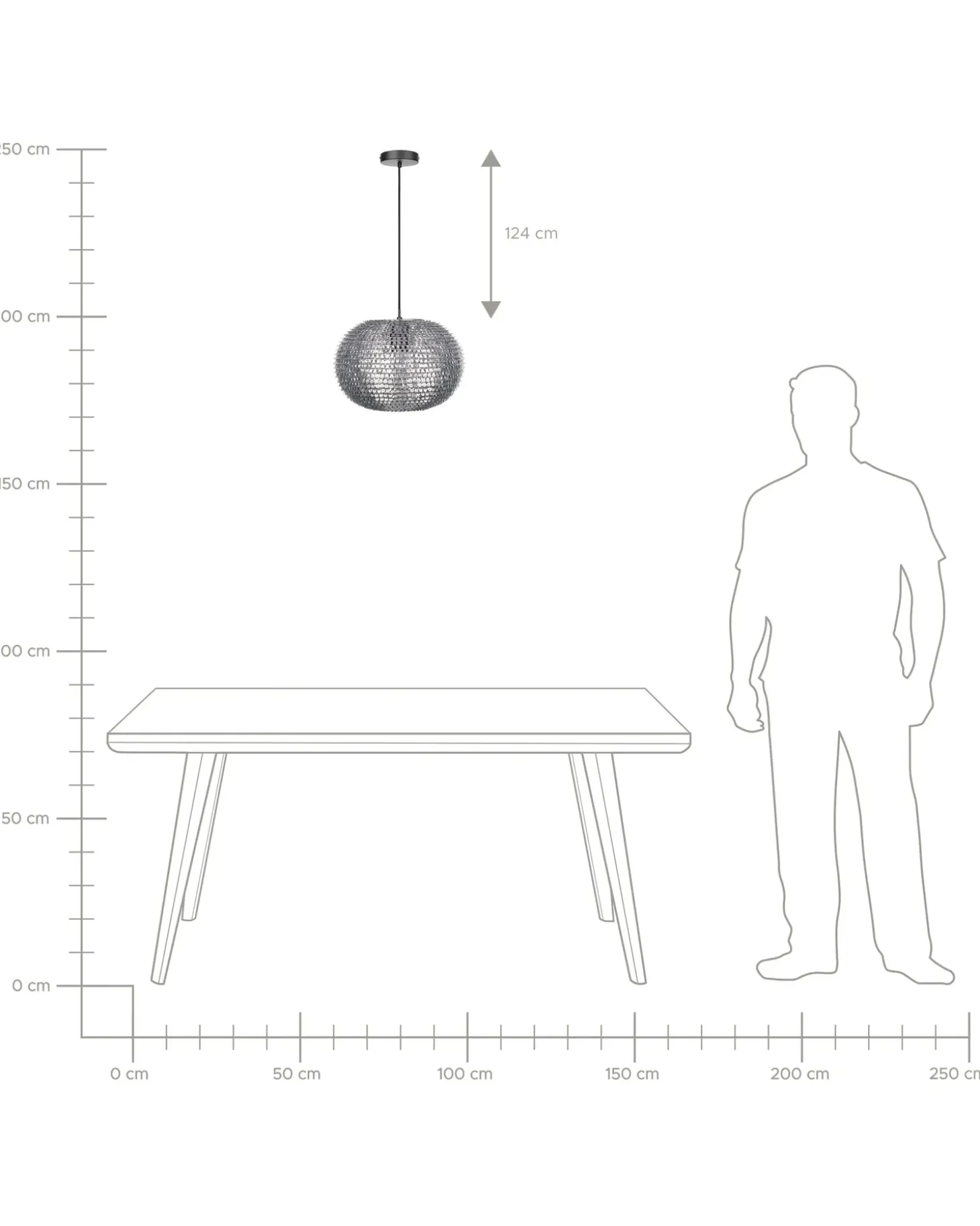Loftlampe REINE Metal Sølv