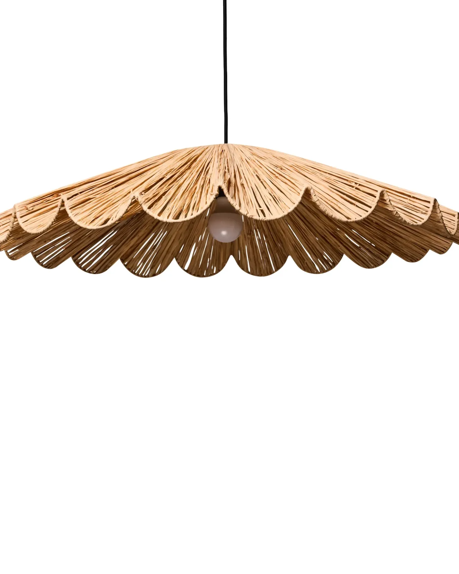 Loftlampe SABOGAL Flet Naturlig