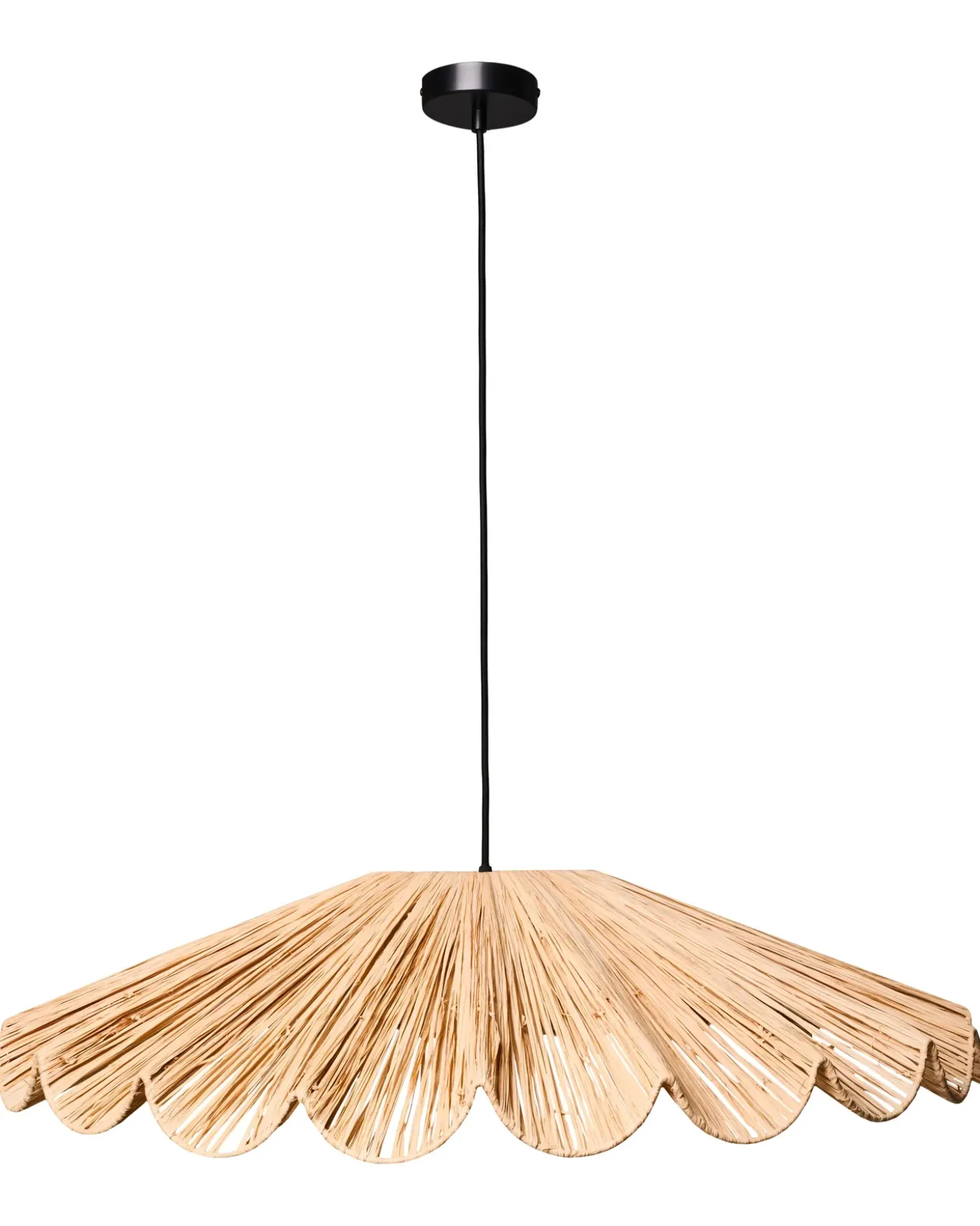 Loftlampe SABOGAL Flet Naturlig