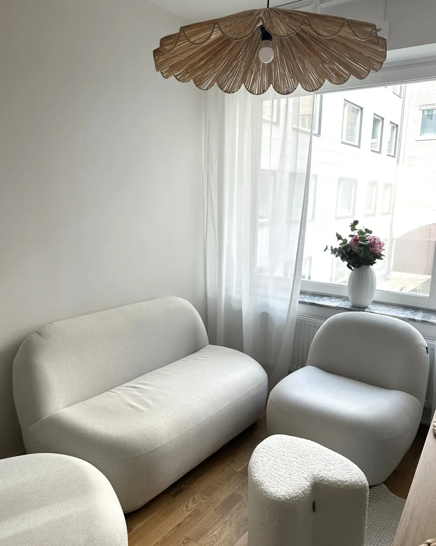 Loftlampe SABOGAL Flet Naturlig