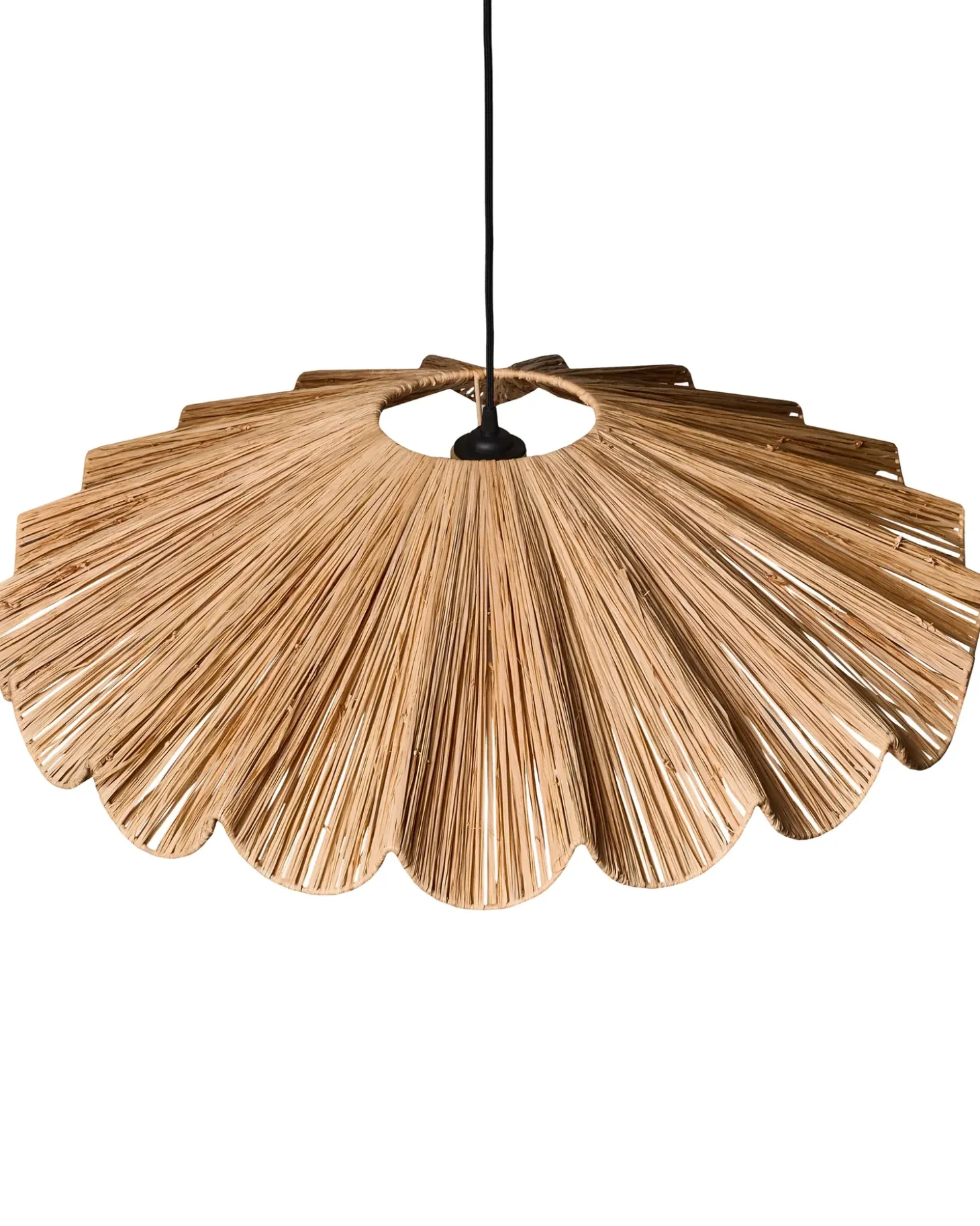 Loftlampe SABOGAL Flet Naturlig