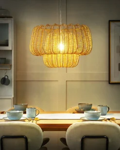 Loftlampe SAISI papirreb Beige